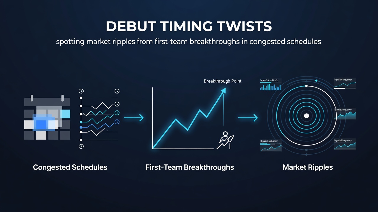 Betting market graphs showing odds shifts after youth debuts in packed schedules