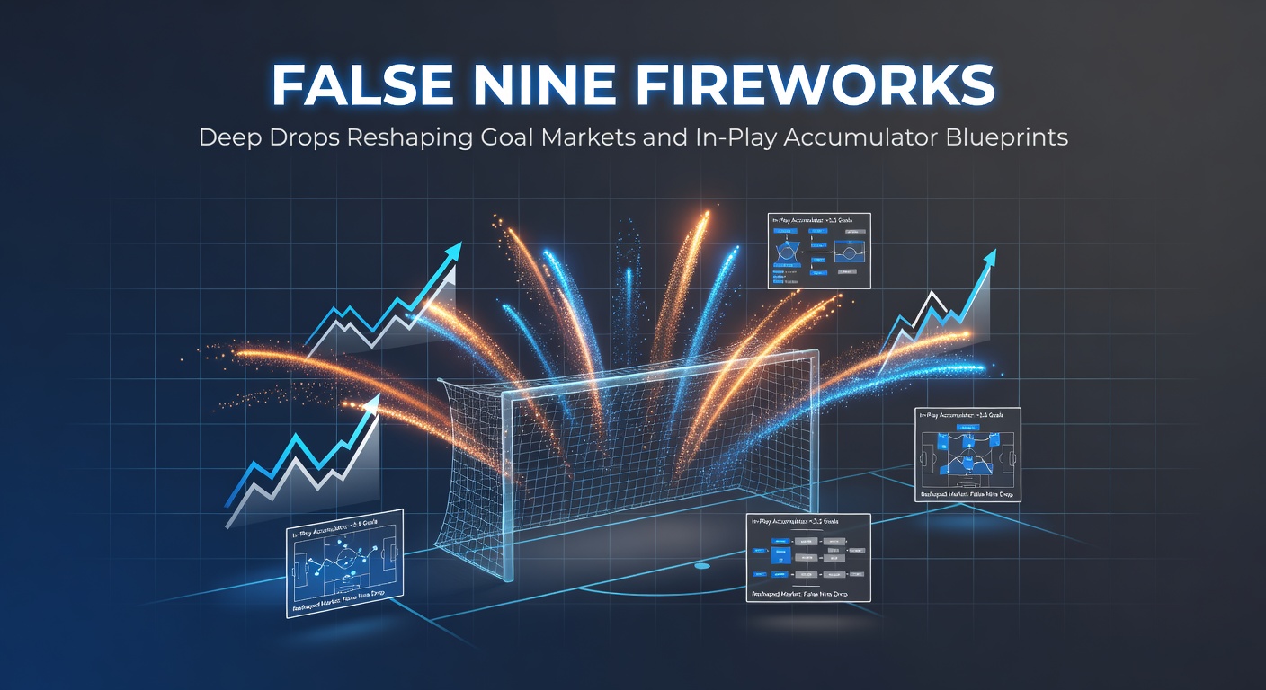 Dynamic visualization of a false nine's heat map in a Premier League match, showing deep drops correlating with spikes in teammate xG opportunities and live betting odds fluctuations