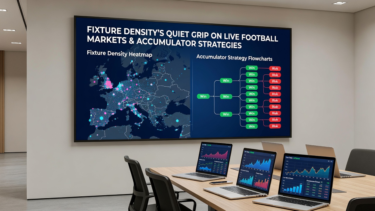 Accumulator builders reviewing live data streams during periods of fixture congestion