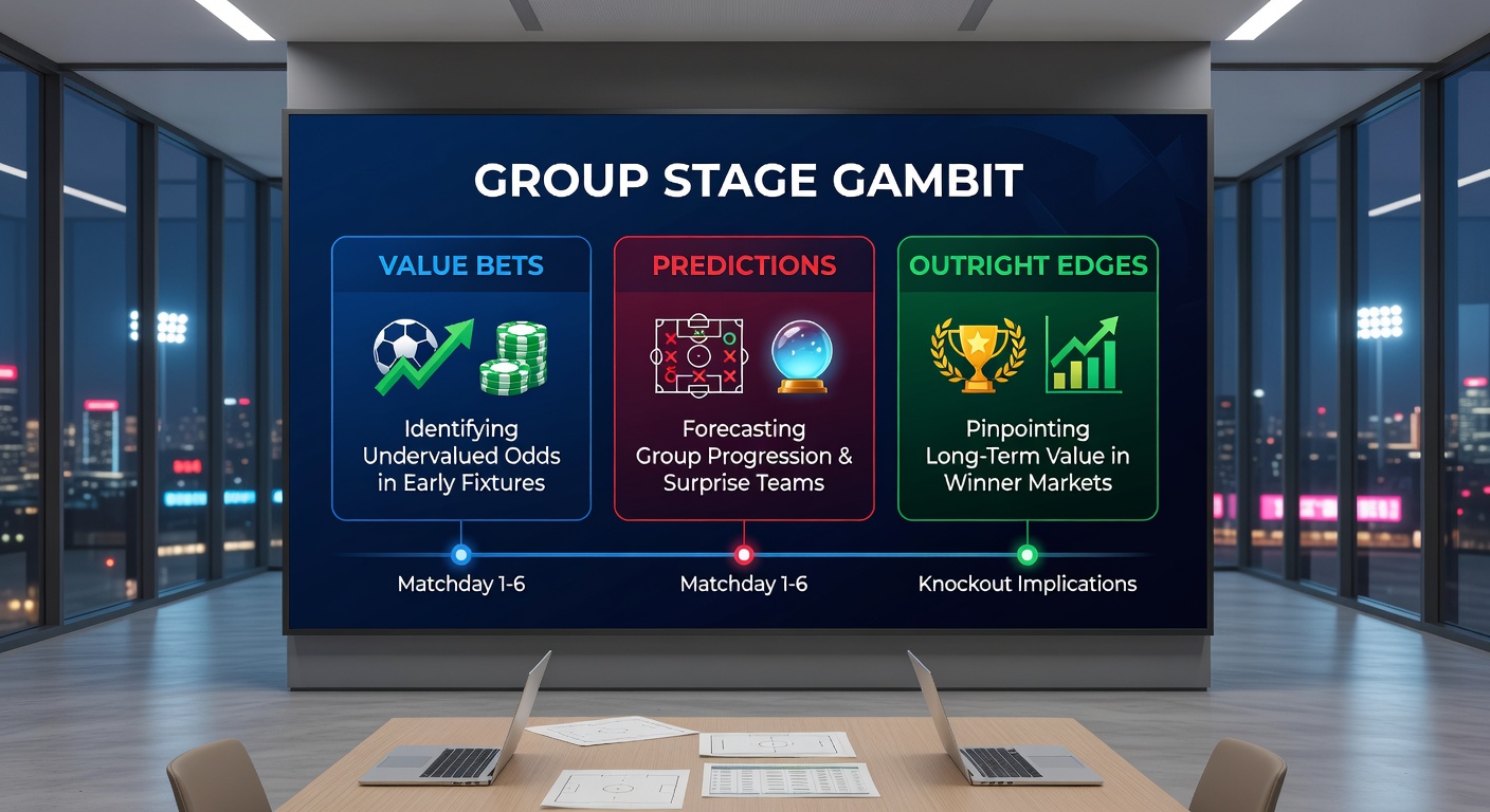 Close-up of Champions League betting odds board displaying value lines for upcoming fixtures, with highlights on underdogs and outright markets amid a tense stadium atmosphere