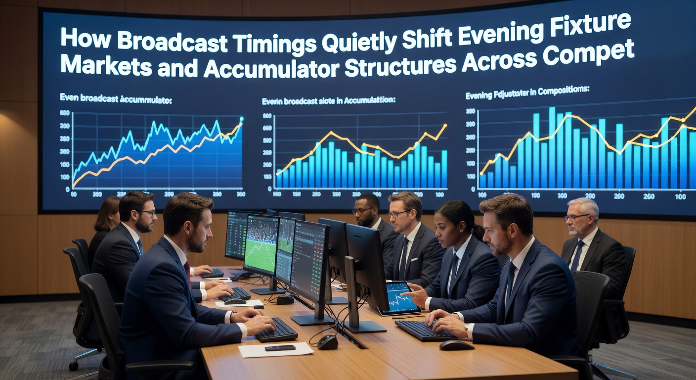 Accumulator betting structures influenced by evening broadcast timings