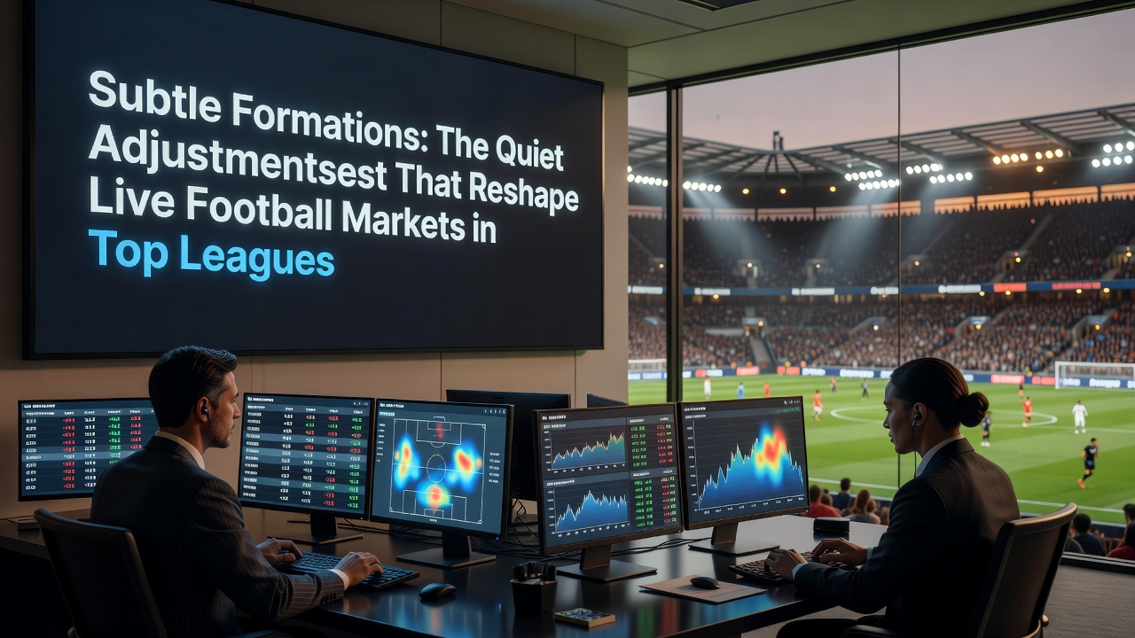 Live betting dashboard displaying odds movements following a subtle tactical formation change in a Champions League match